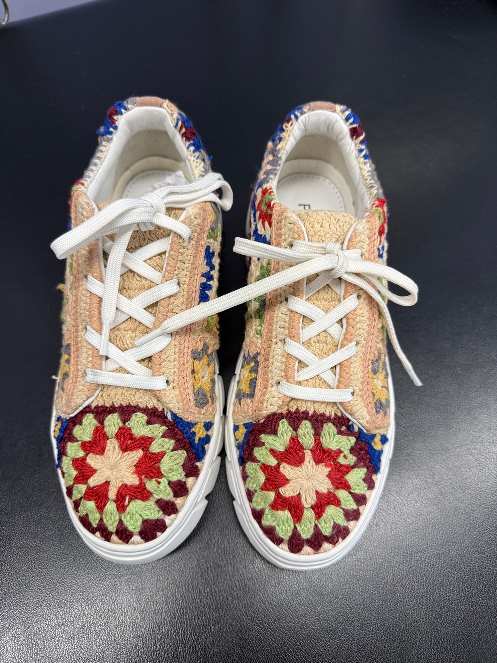 New free people catch me if you can crochet sneakers - Picture 3 of 7